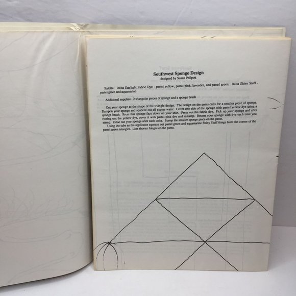 Vtg 1989 The Cat's Meow! Santa Fe Trail Dennis Southwest Fabric Painting Pattern - Picture 4 of 9